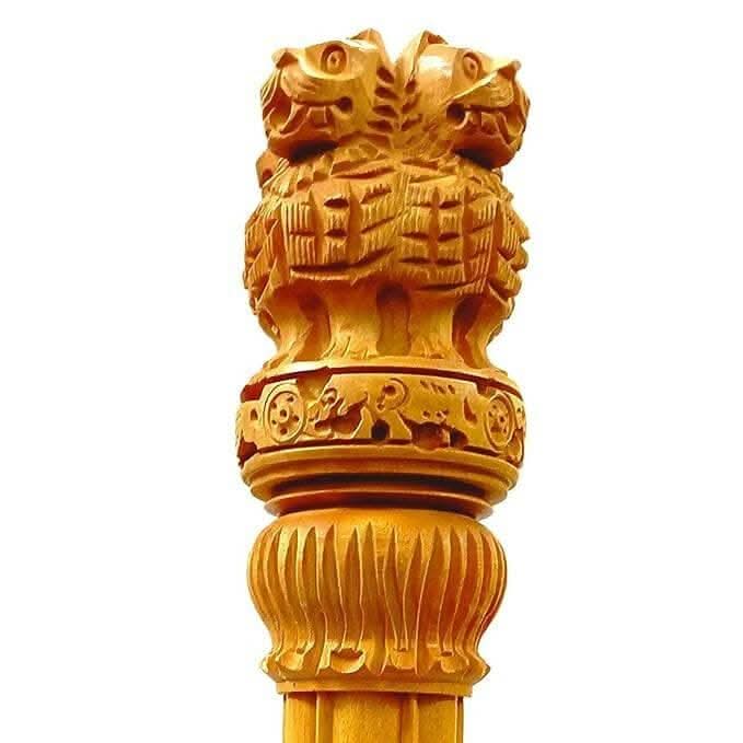 santarms Wooden Ashoka Pillar - HalfPe