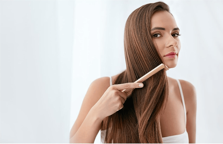 Kacchi neem wood detangle long comb (pack of 2) | THE EARTH TRADING - halfpeapp