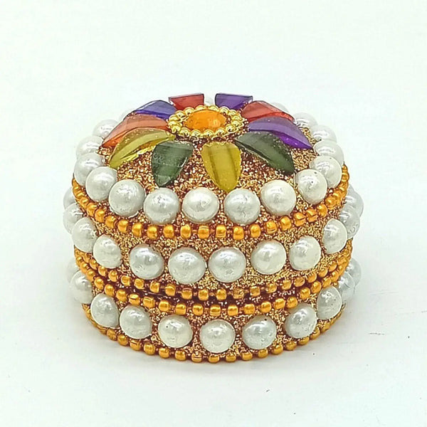 Santarms handcrafted kumkum/sindoor box - halfpeapp