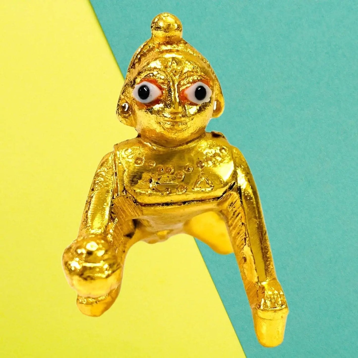 Santarms laddu gopal krishna murti puja pooja articles (golden) - halfpeapp
