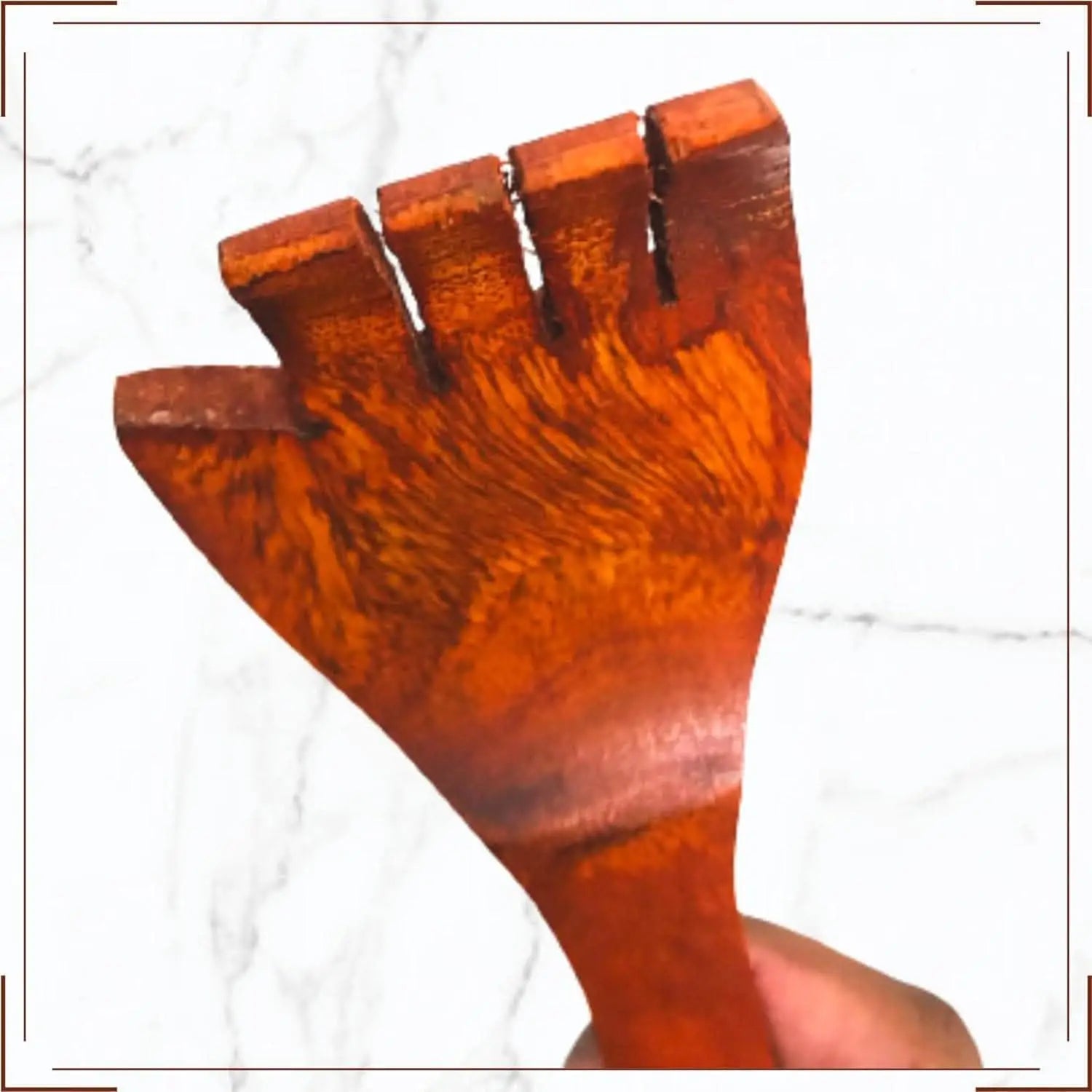 Santarms set of 3 - wooden back scratcher itching hand stick hand (wooden) - halfpeapp