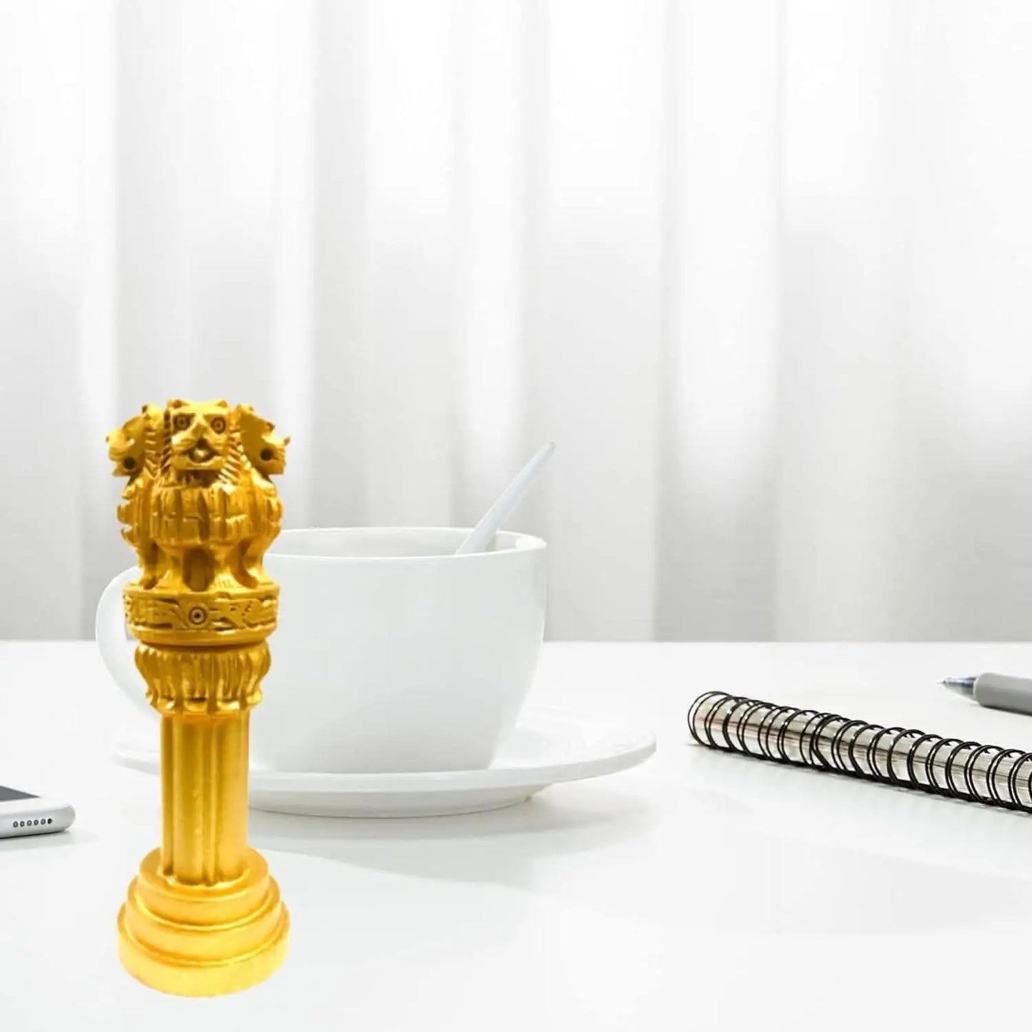 Santarms wooden ashoka stambh - halfpeapp