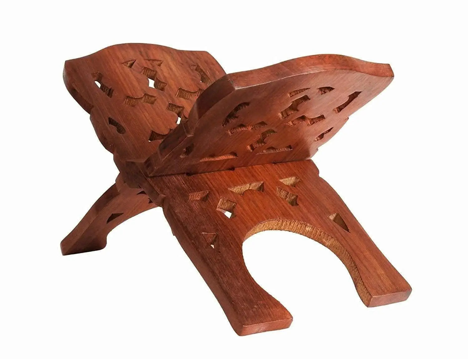 Santarms wooden holy book stand rehal (13 INCH) - halfpeapp