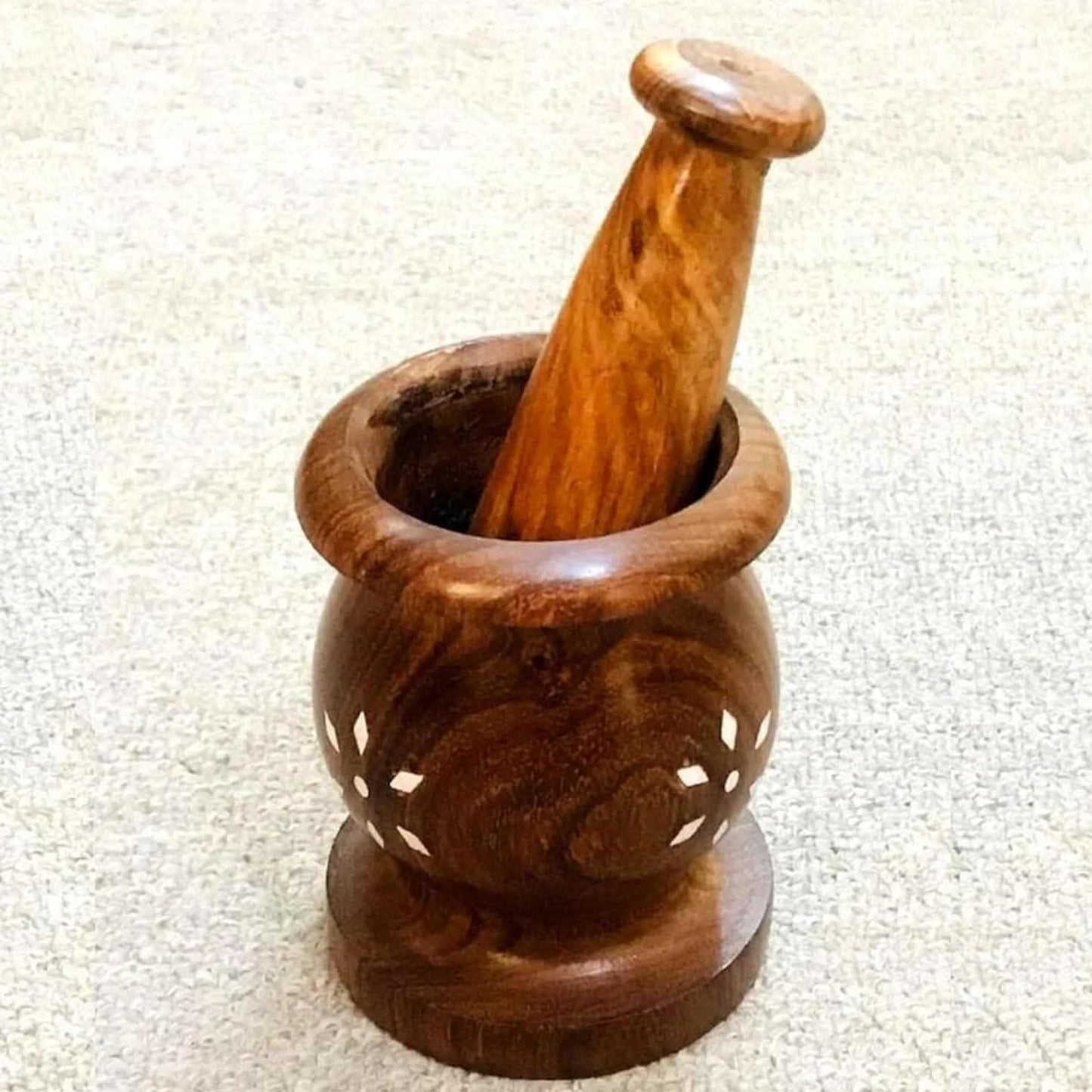 Santarms Wooden Okhli - halfpeapp