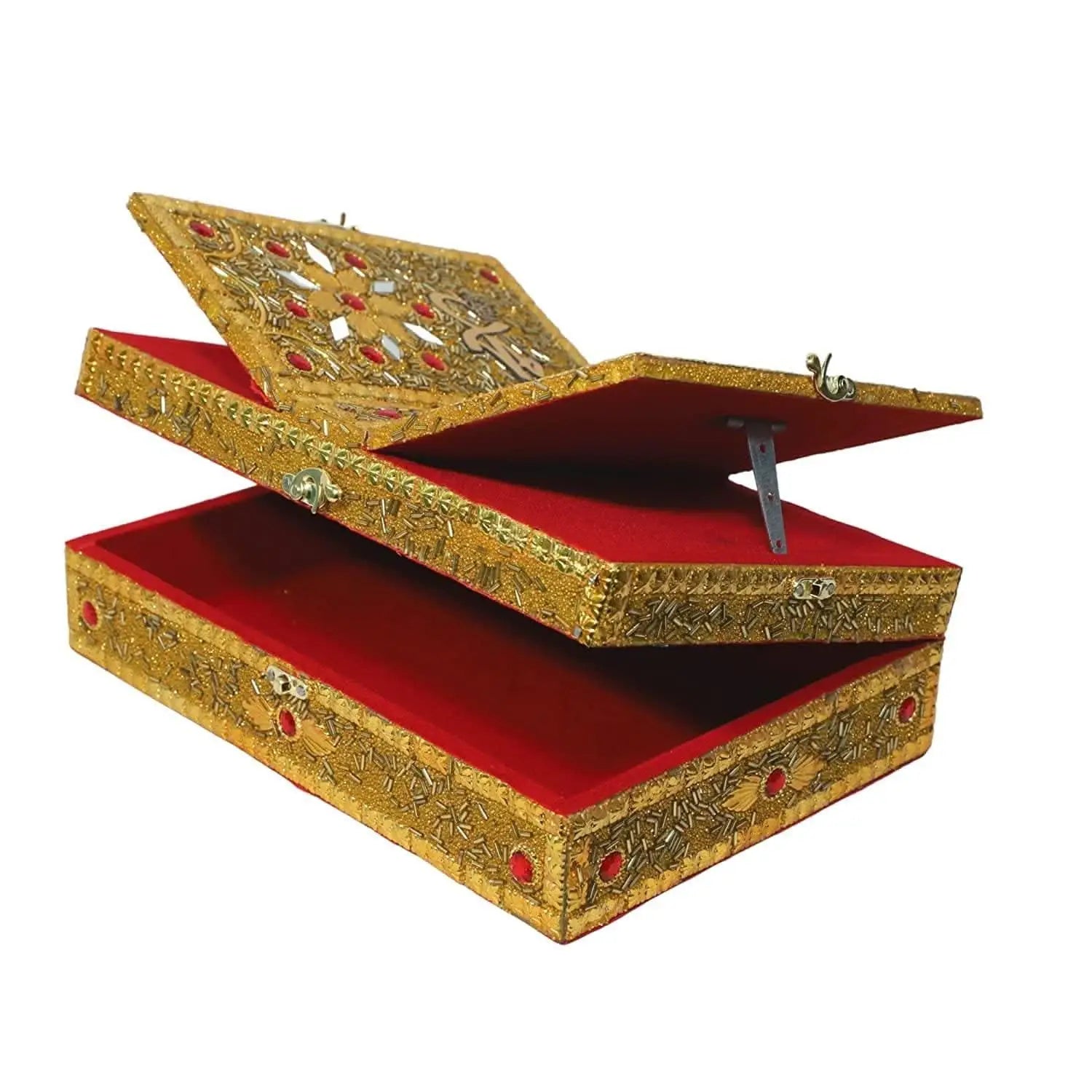 Santarms wooden quran rehal box rehal (golden) - halfpeapp