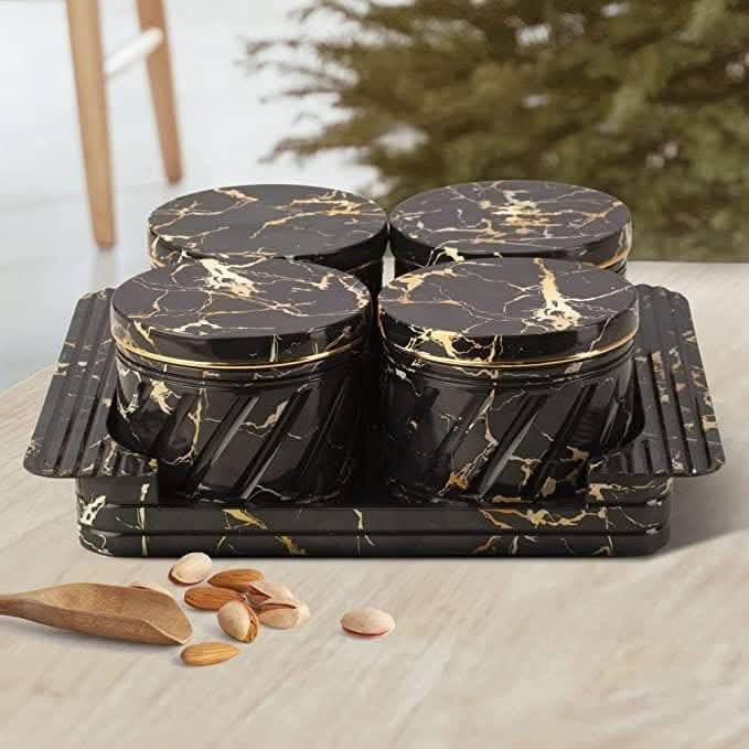 Selvel Airtight Dry Fruit Container Tray Set - HalfPe