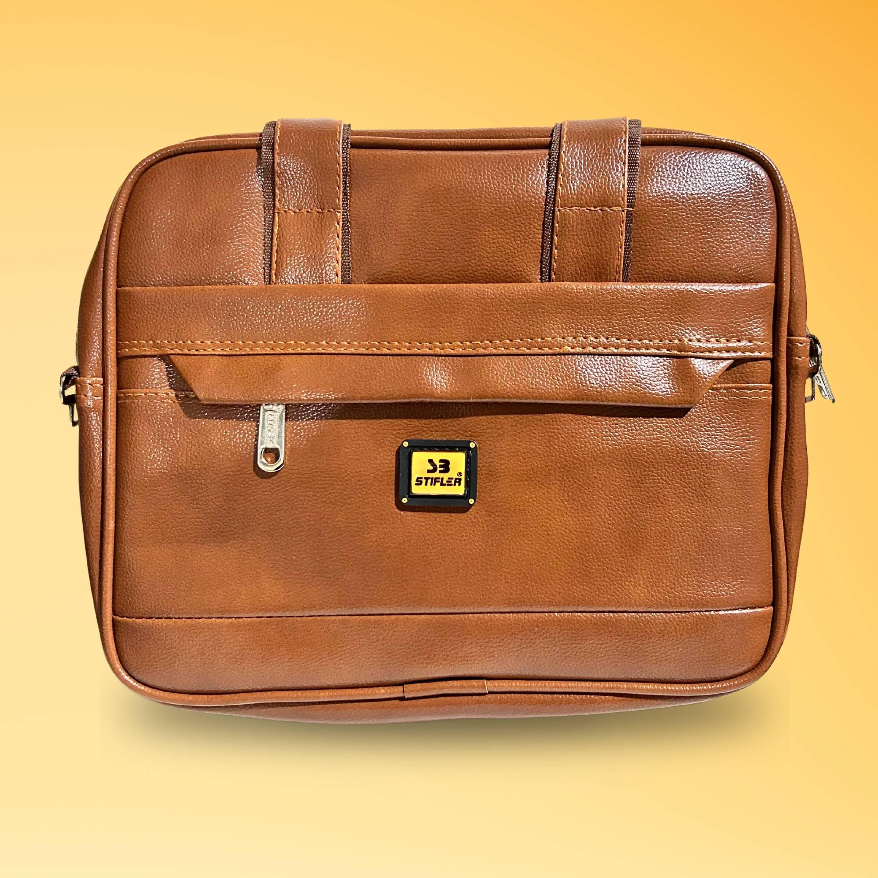 Laptop Leather Bag| NATIONAL HANDBAGS - HalfPe