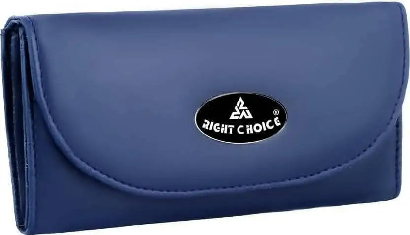 Right choice women's faux leather hand-clutch (blue) - HalfPe