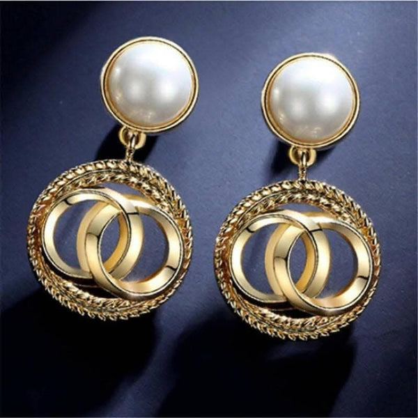 Pinapes Statement Dangler Ball Earrings For Women - HalfPe