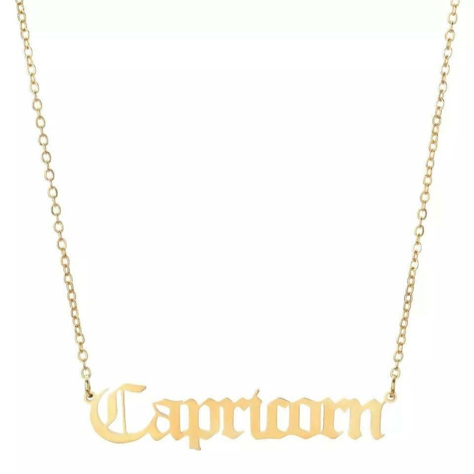 Pinapes Zodiac pendant Necklace for Women/girls (Capricorn Sign) - HalfPe