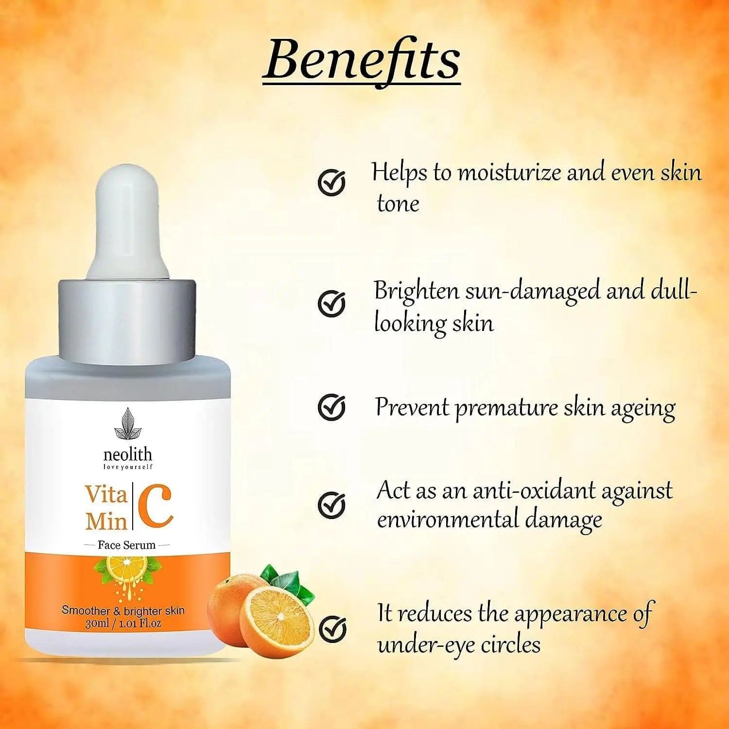 Vitamin C face serum | NEOLITH - halfpeapp