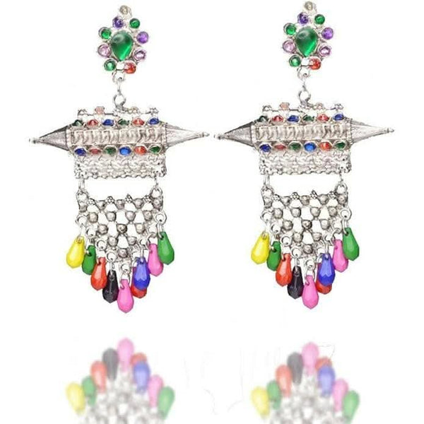 Santarms Oxidised Silver Earring - HalfPe