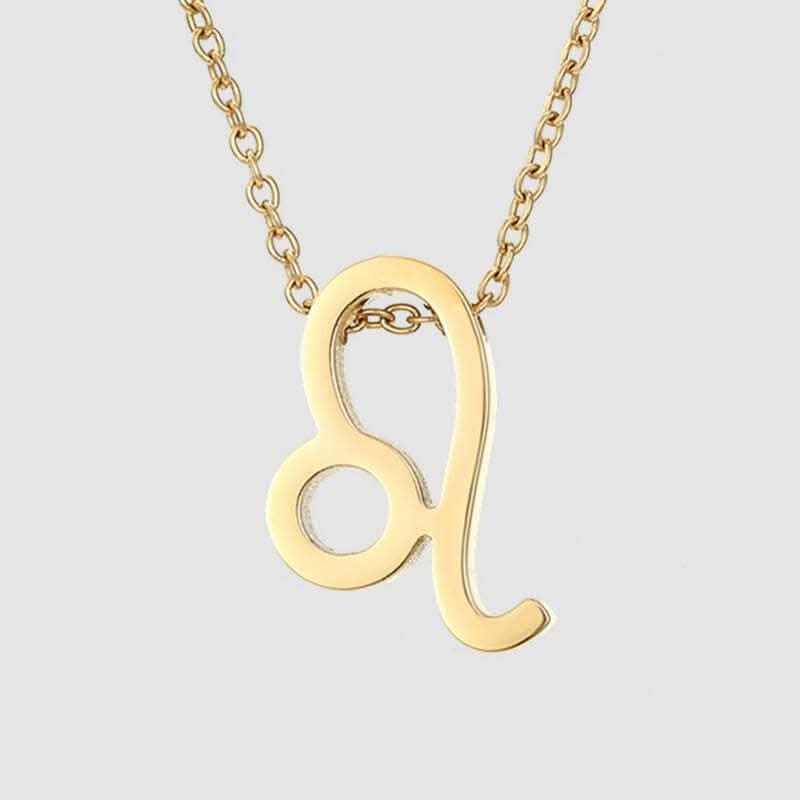 Pinapes Zodiac Star Sign Constellation Jewellery Necklace Pendant for Women and Girls leo - HalfPe