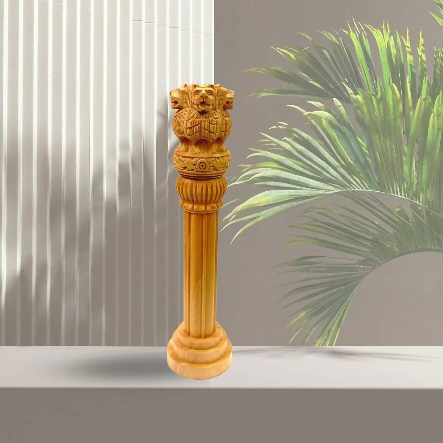santarms Wooden Ashoka Stambh - HalfPe