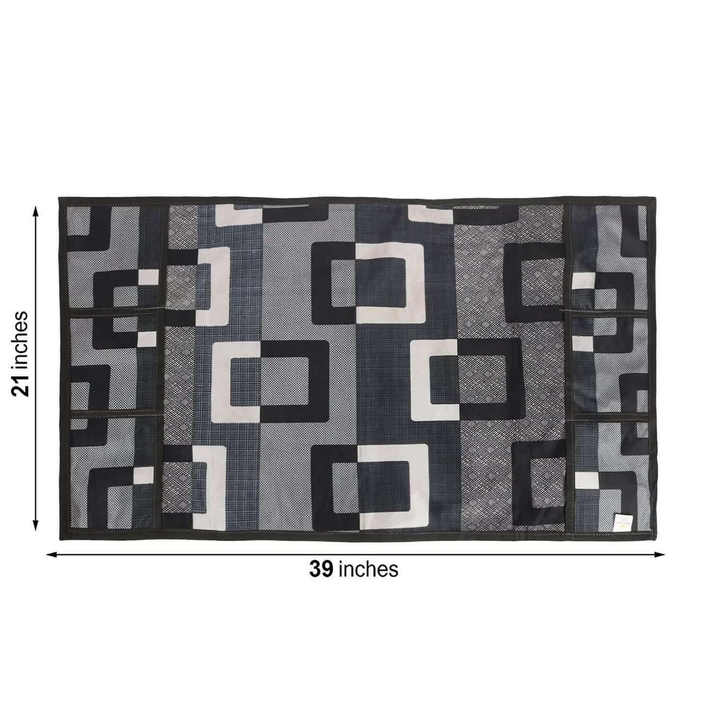 WISHLAND 1 Pc Fridge Cover for Top with 6 Pockets + 1 Handle Cover + 4 Fridge Mats( Fridge Cover Combo Set of 6 Pcs) - HalfPe