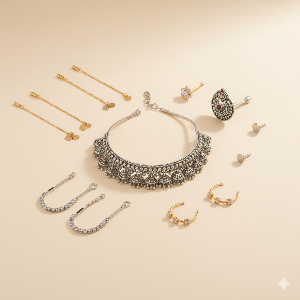 Anklets and Nosepins