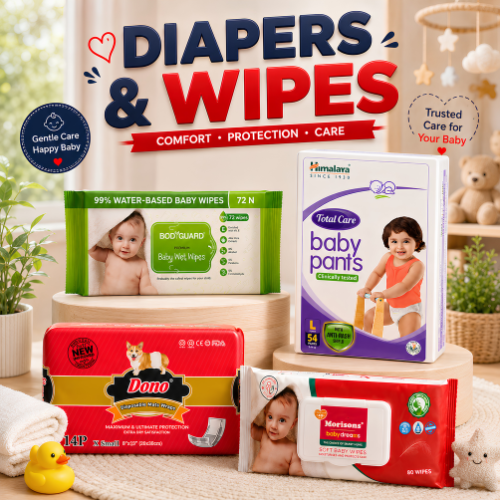 diapers and wipes