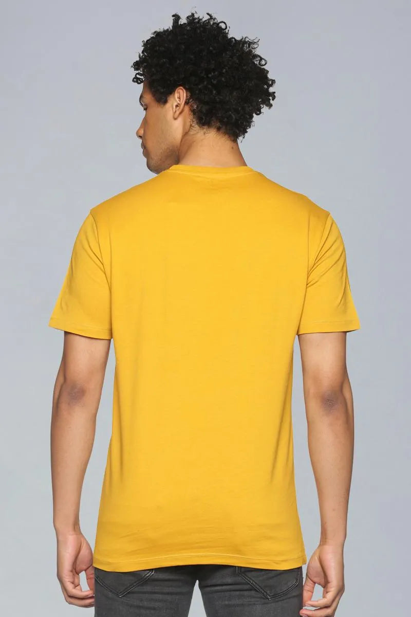 Men's Graphic Print T-shirt - URGEAR - Yellow