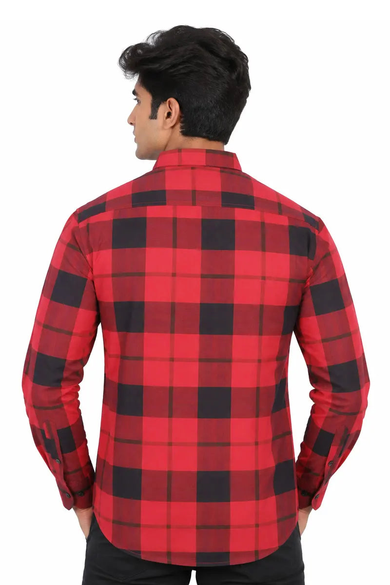 Checkered Cotton Shirt for Men