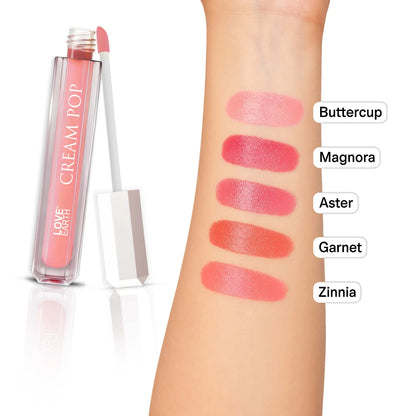 Love Earth Cream Pop Blush - Pack of 5 | Hyaluronic Acid | Smooth, Lightweight, Long-Lasting | Dewy Finish, Easily Blendable| Everyday Natural Glow | Suitable for All Skin Types - ( 2ML X 5 ) 10ML