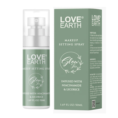 Love Earth Makeup Setting Spray Glow Fix - 50ML