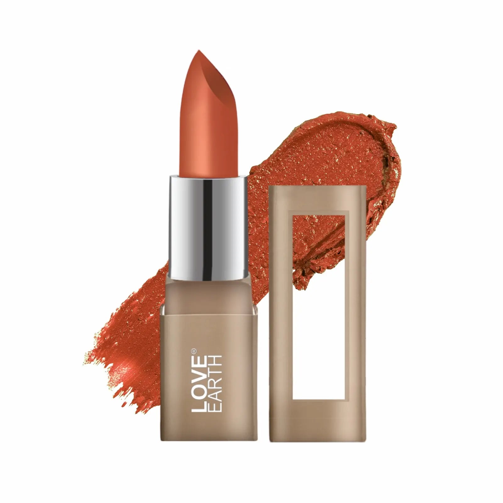 Love Earth Satin Matte Lipstick - Marshmallow | Lightweight | Long-Lasting Wear,Lips Moisturised | Satin Creamy-Matte Finish |3.5G