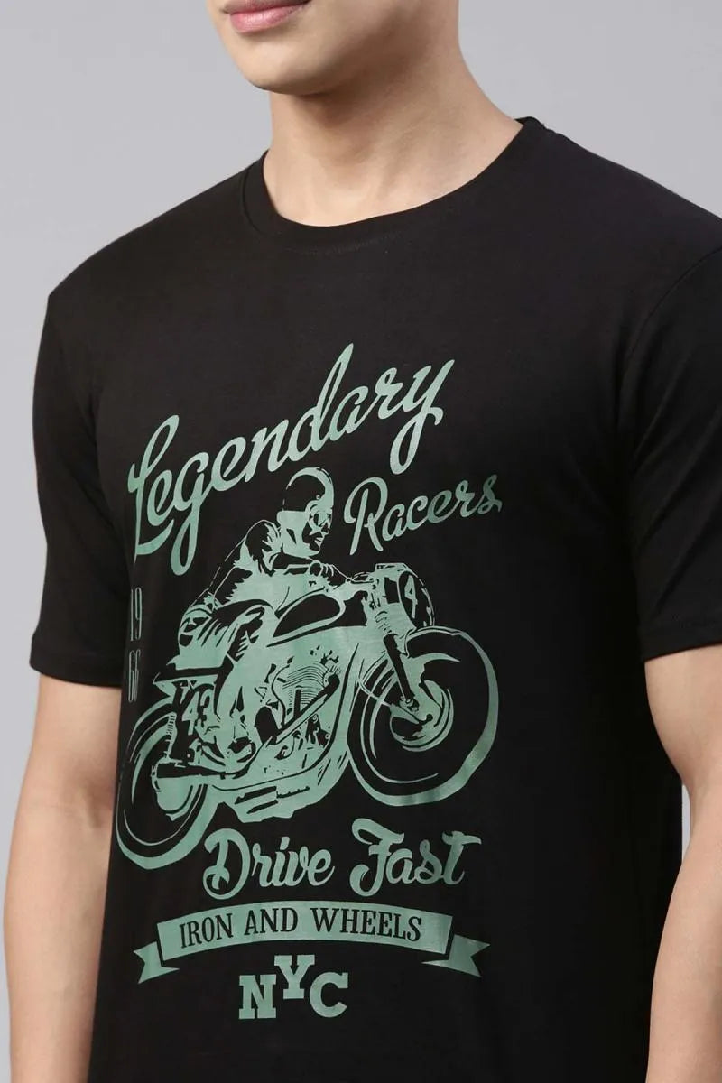 Cotton Graphic Printed T-shirt for Men