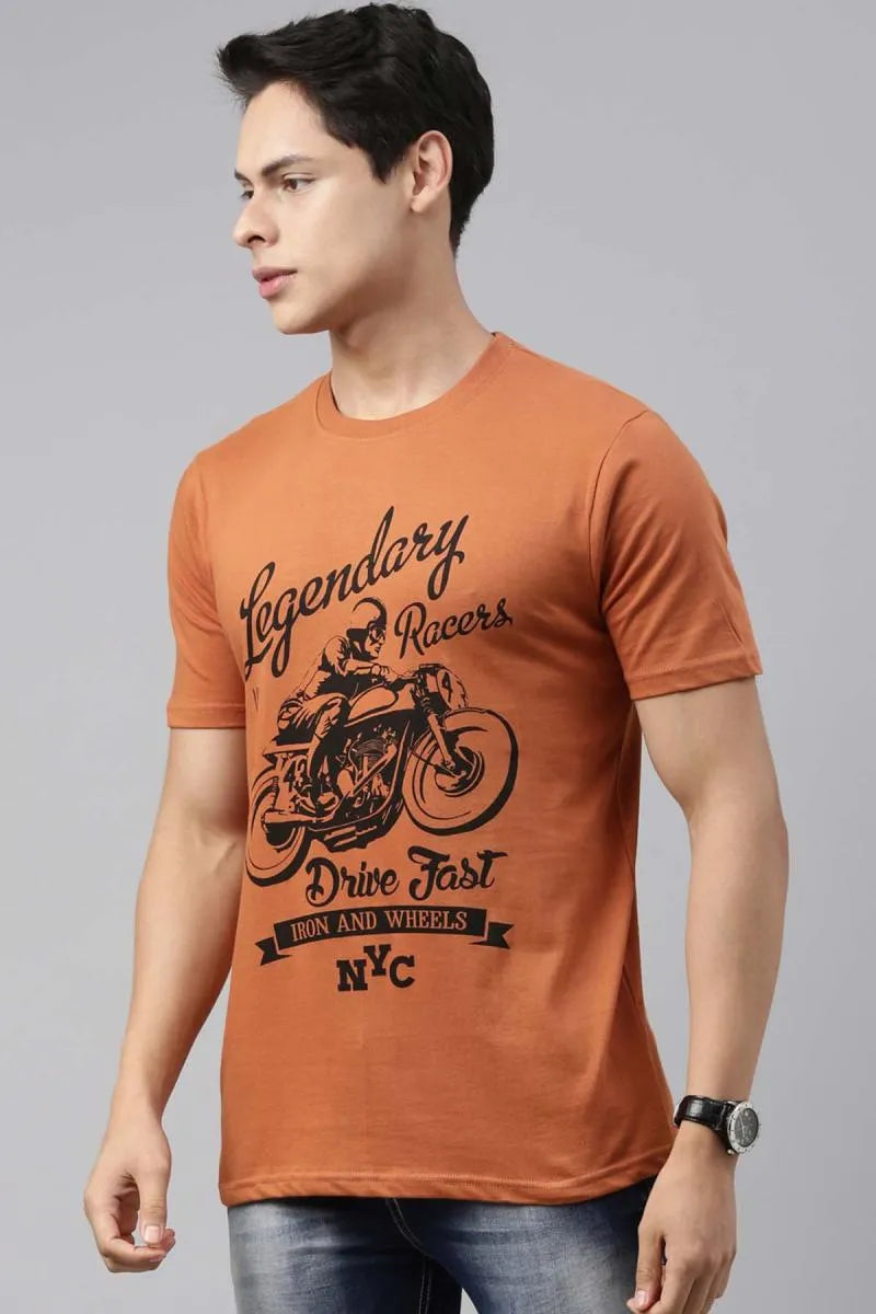 Cotton Graphic Printed T-shirt for Men