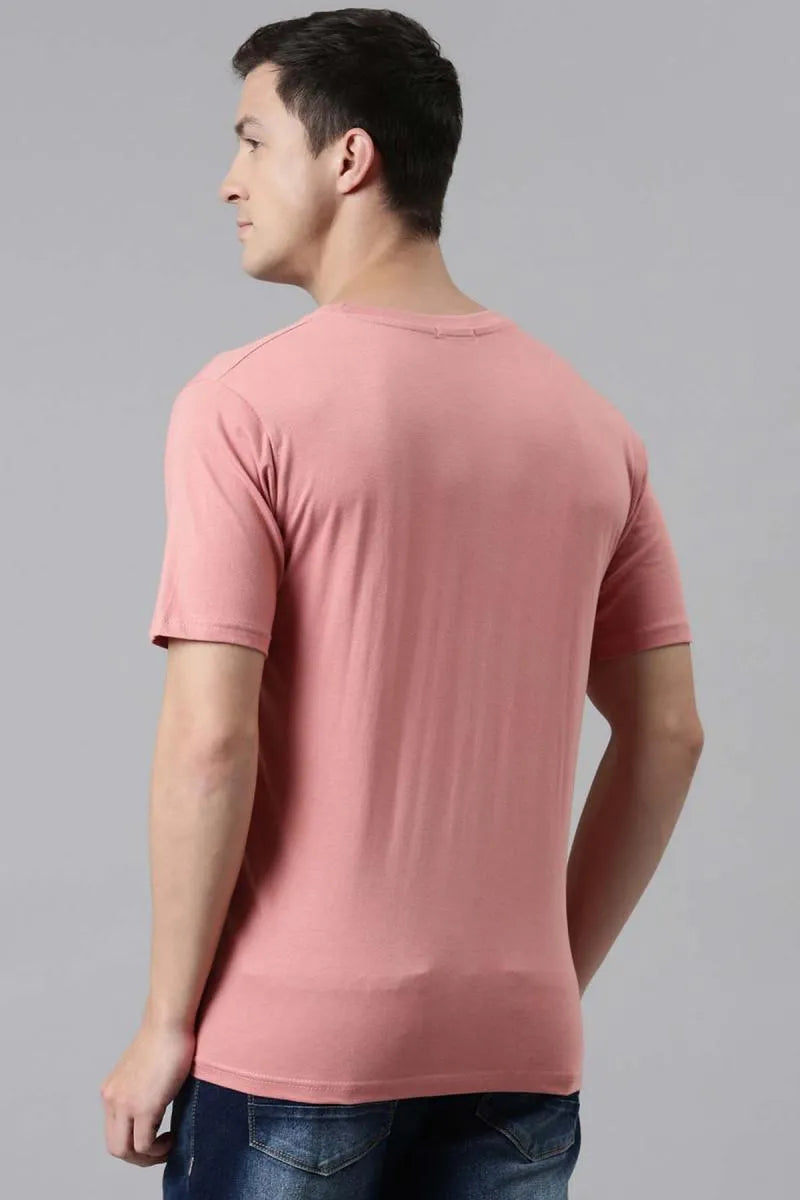 Men's Cotton Typographic Print T-shirt - Recast (Style cot003233)