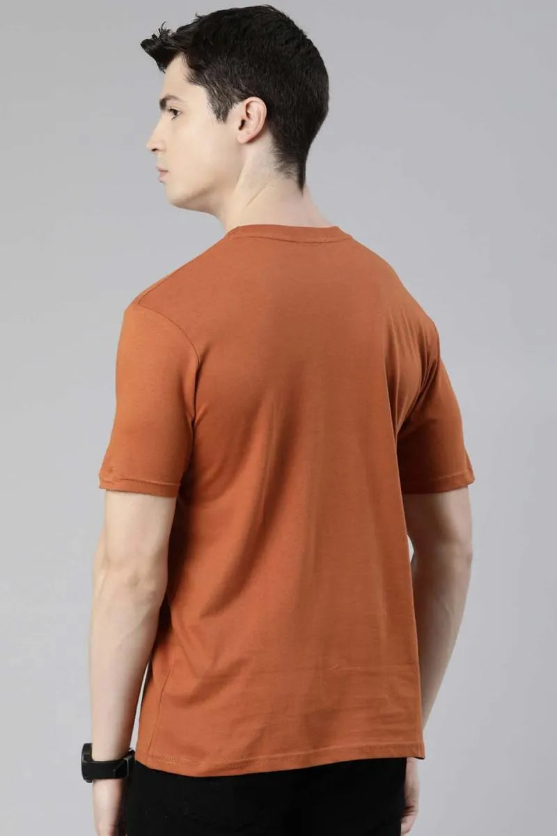 Cotton Graphic Print T-shirt for Men - Recast (Style cot003241)