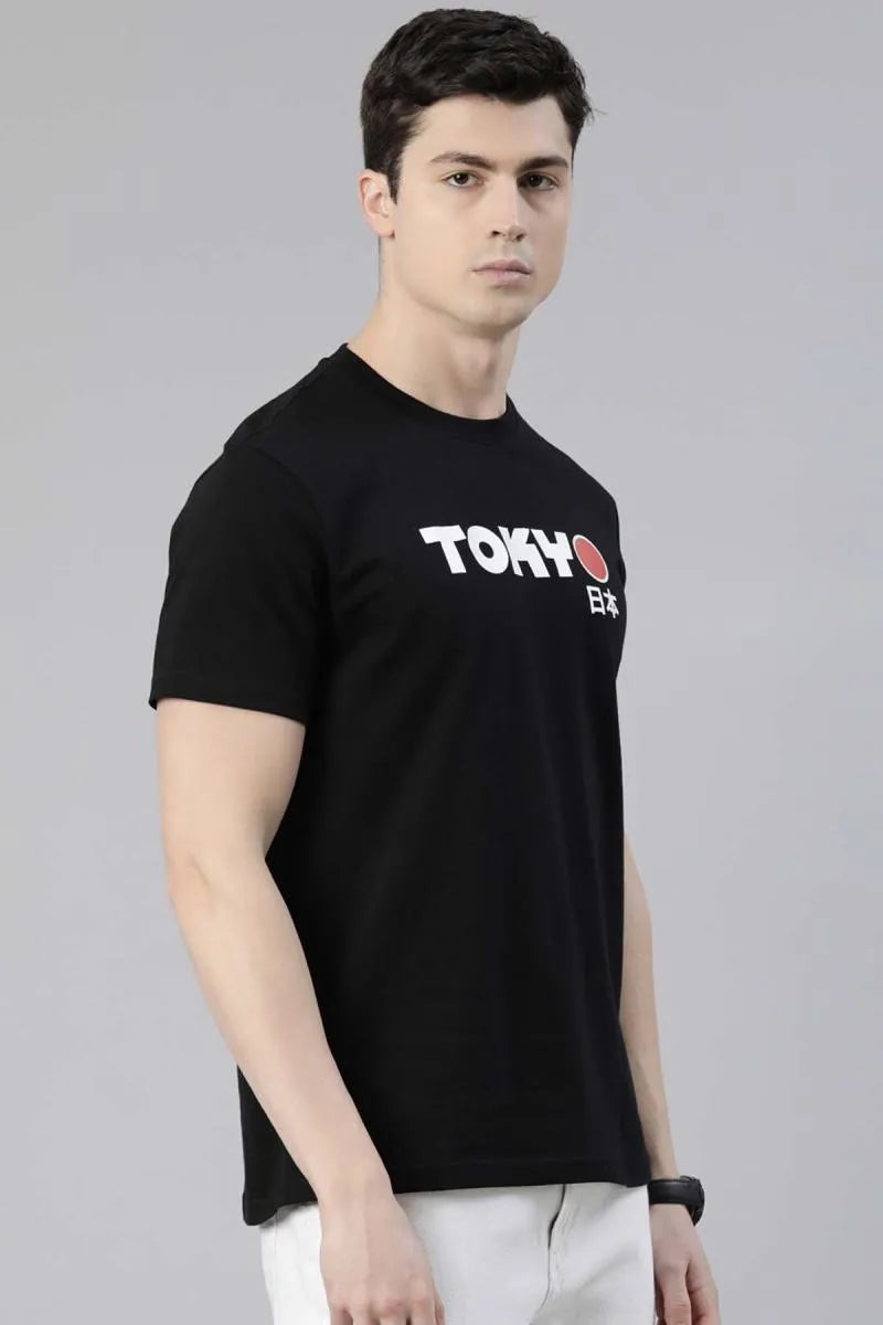 Graphic Printed Cotton T-shirt for Men