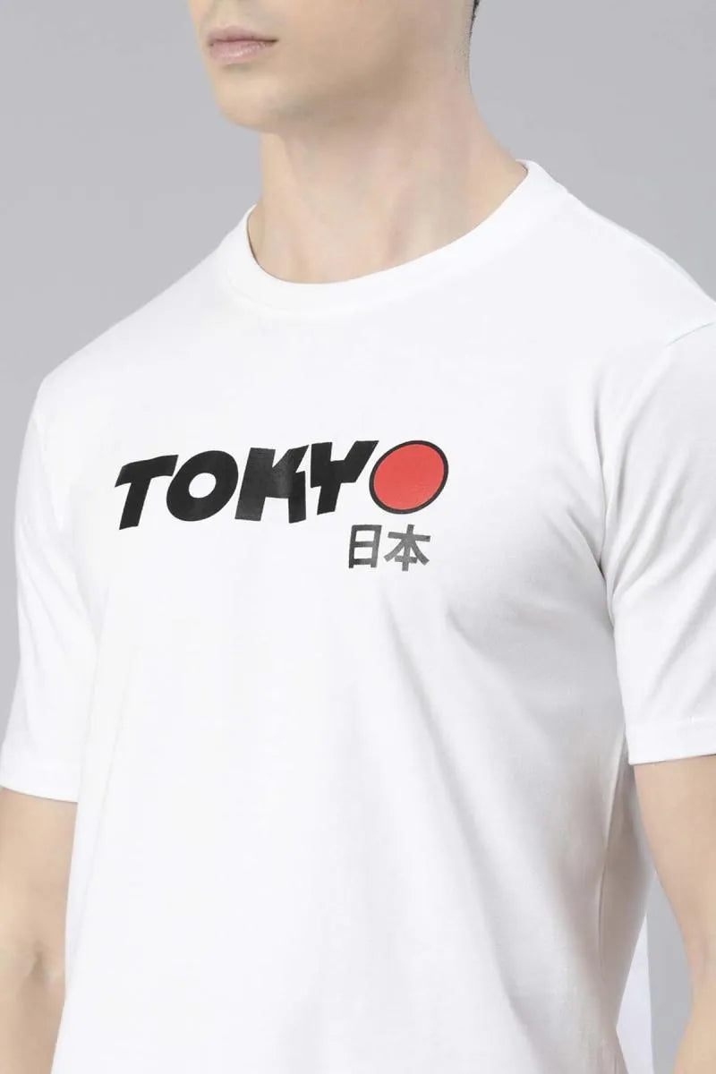 Graphic Printed Cotton T-shirt for Men