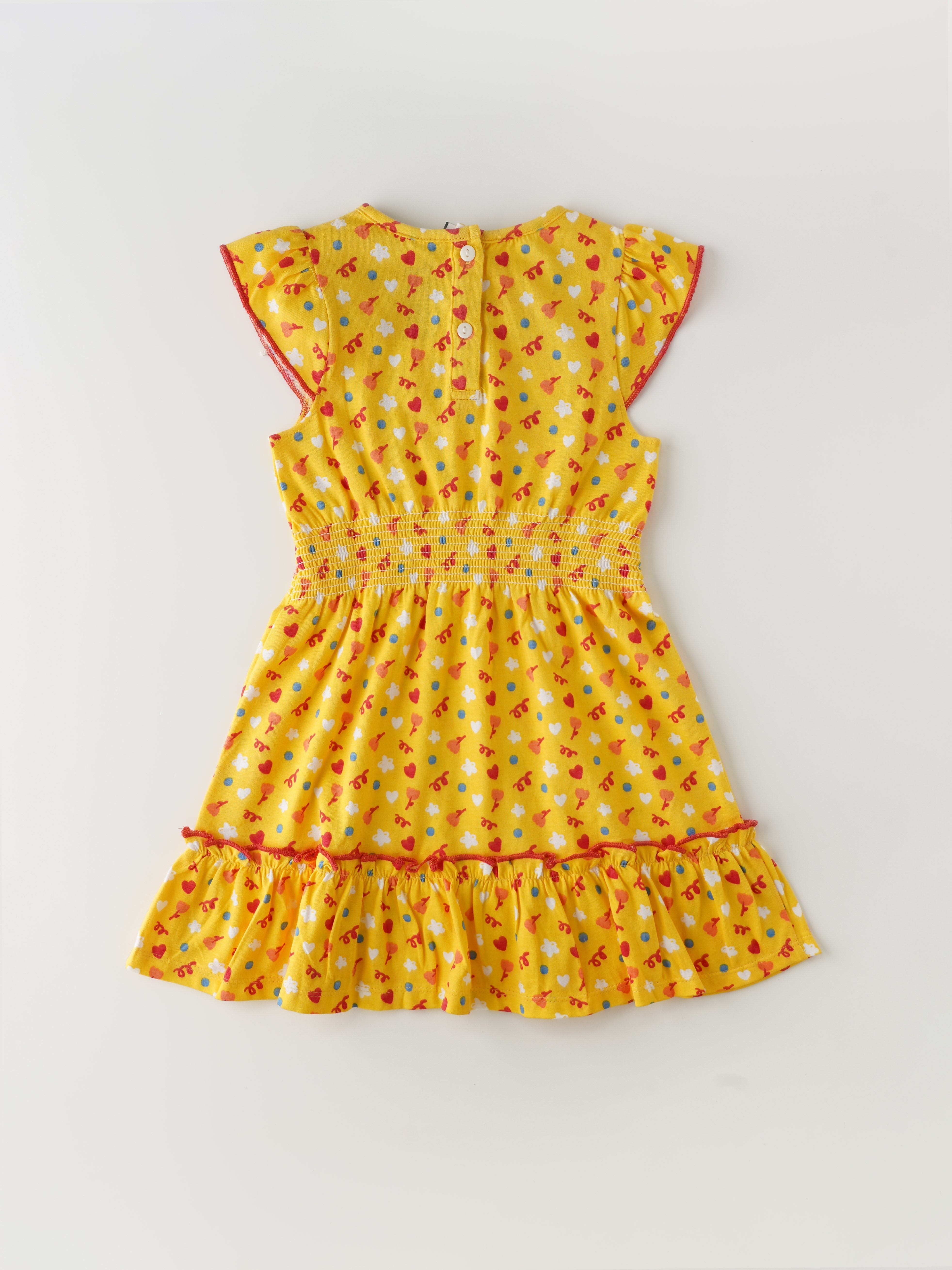 Popees Short Sleeve Printed Frock (1-8 Years) for Baby Girls - Image 2