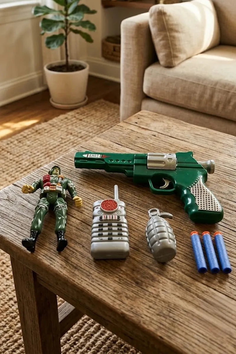 Soft Blaster Bullet Dart Shooting Toy With 3 Safe Foam Bullets With Army Man