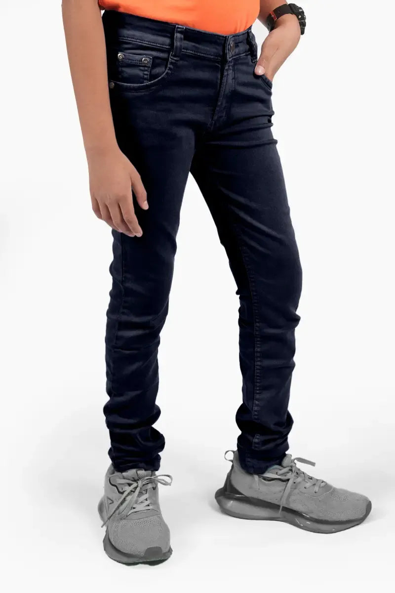 Slim Fit Casual Jeans for Boy - Kiel Blue - View 14