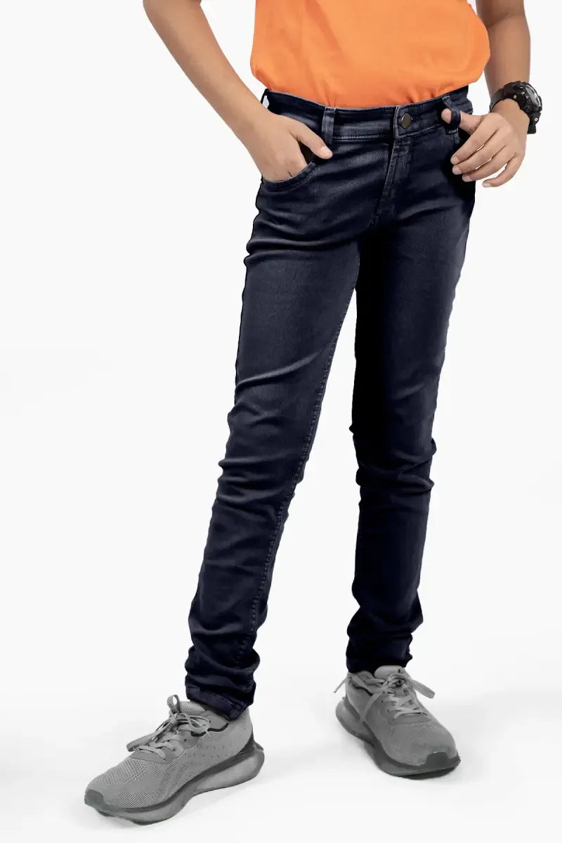 Slim Fit Casual Jeans for Boy - Kiel Blue - View 16