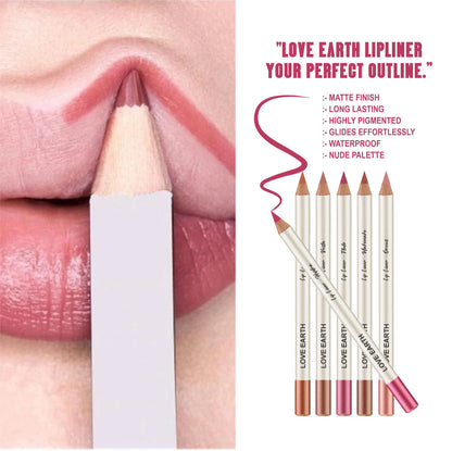 LOVE EARTH LIP LINER EVERYDAY NUDES -PACK OF 6