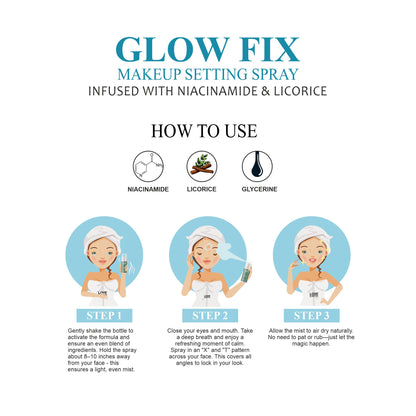 Love Earth Makeup Setting Spray Glow Fix - 50ML