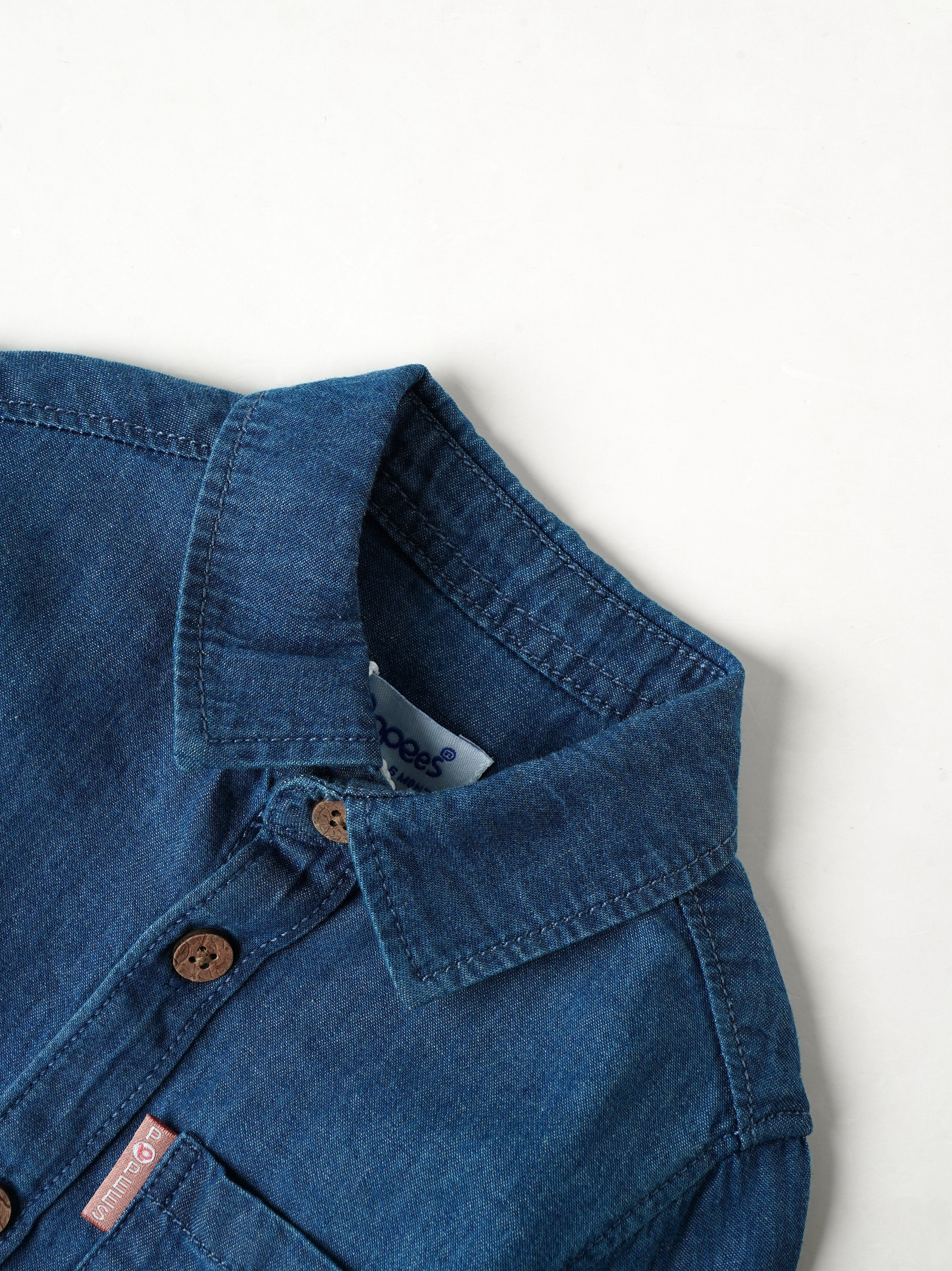 Popees Full-Sleeve Front Open Shirt (3–36 Months) for Boys - Image 3