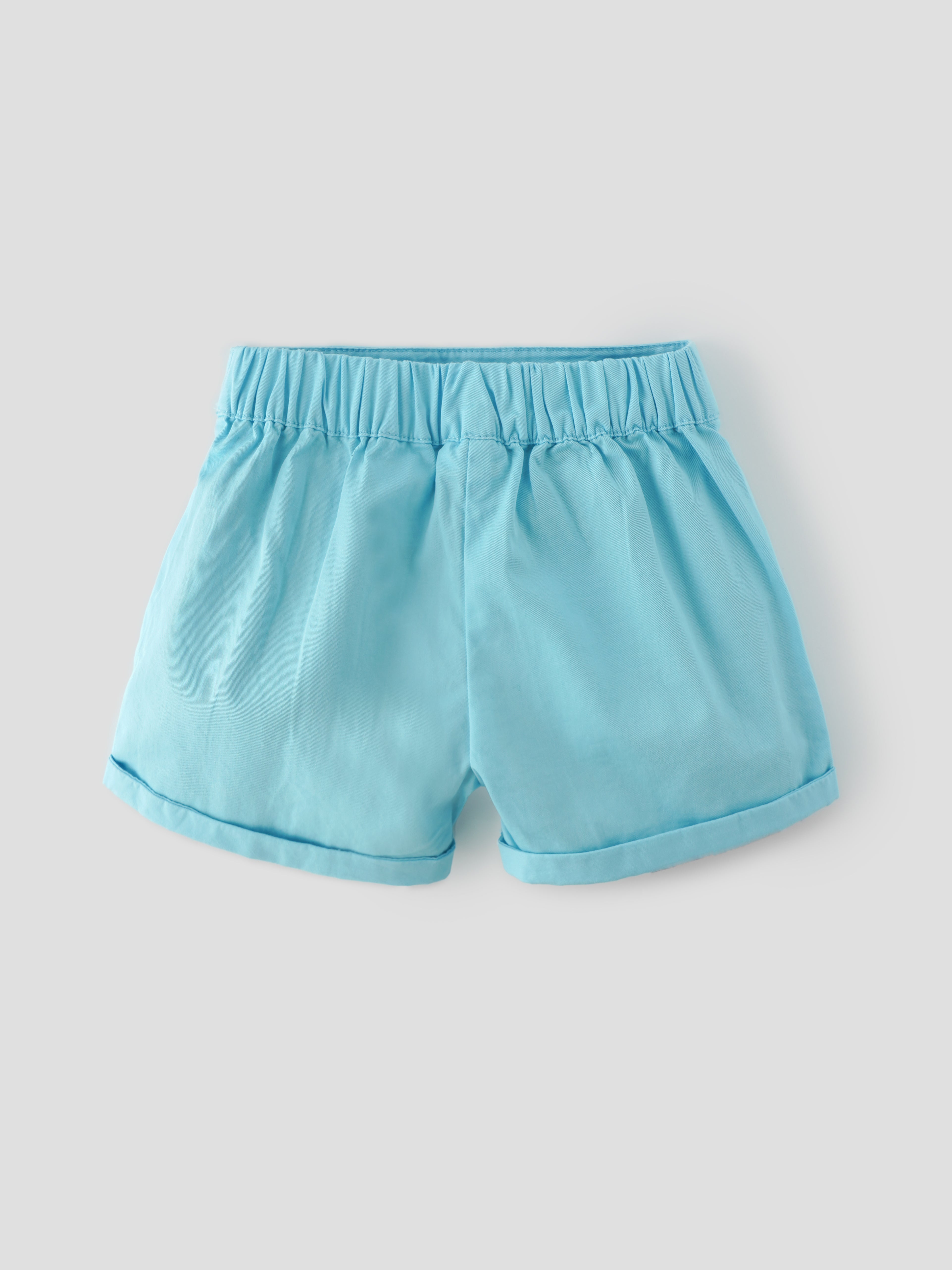 Popees Solid Elastic-Waist Shorts (3–36 Months) for Baby Girls - Image 2