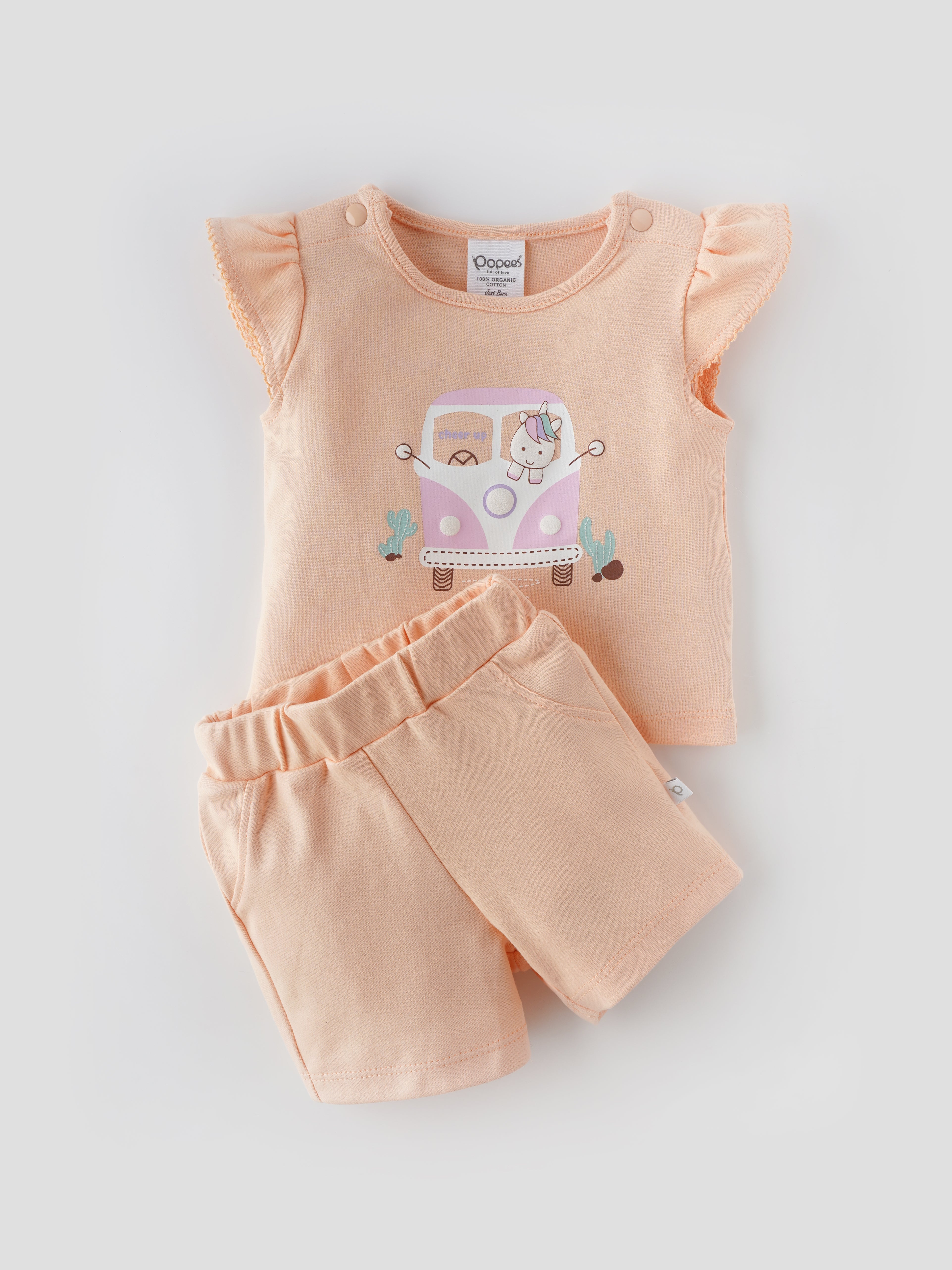 Chic & Skin-friendly Coordinated Set for Newborn Girls - Image 1