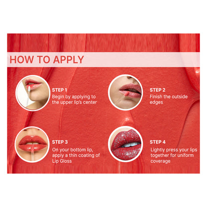 Love Earth Liquid Lip Gloss Nudes - Pack of 3