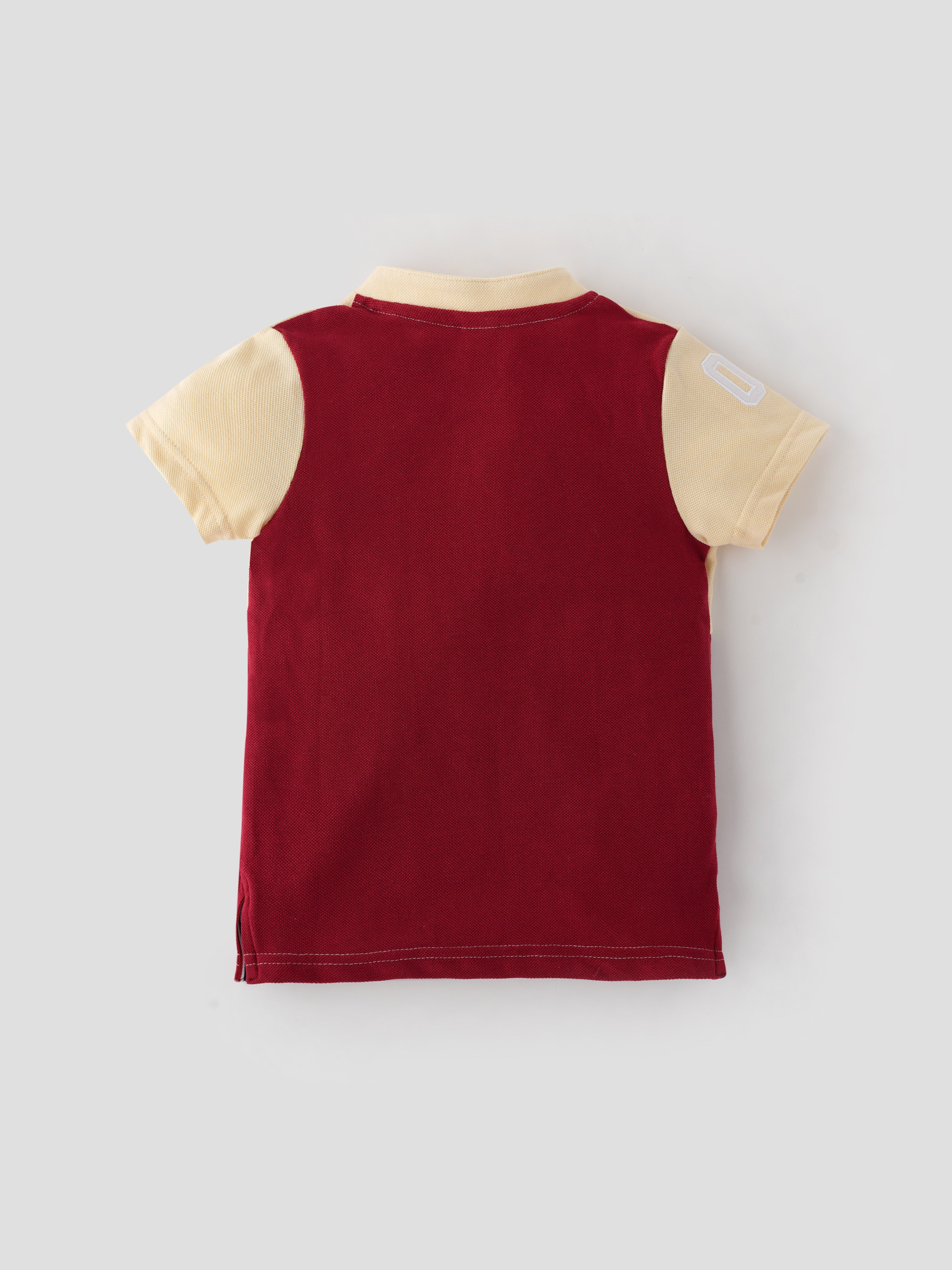 Popees Stylish Half Sleeve Henley T-Shirt (1–8 Years) for Boys - Image 2