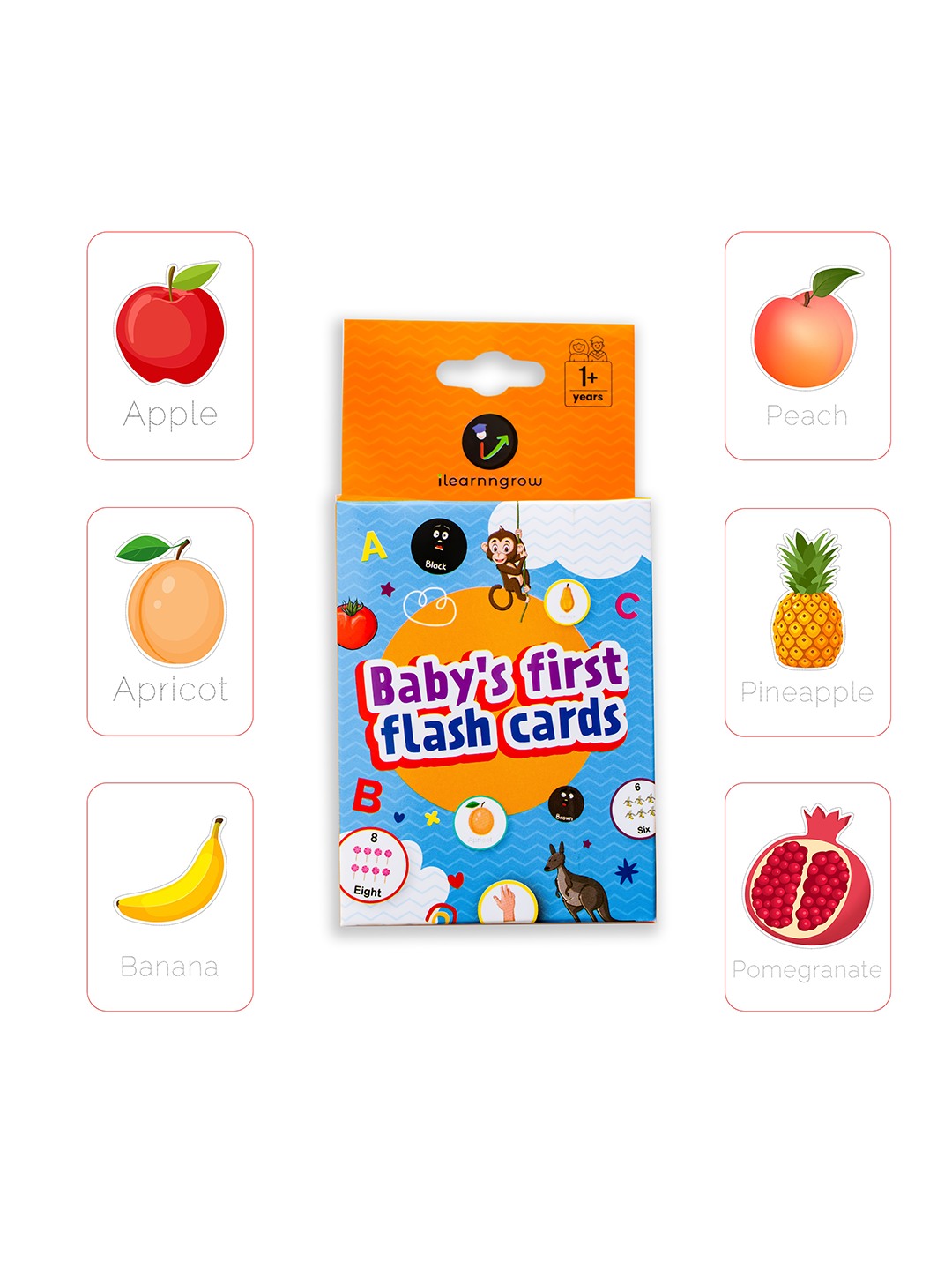 ilearnngrow Fruits Flash Card