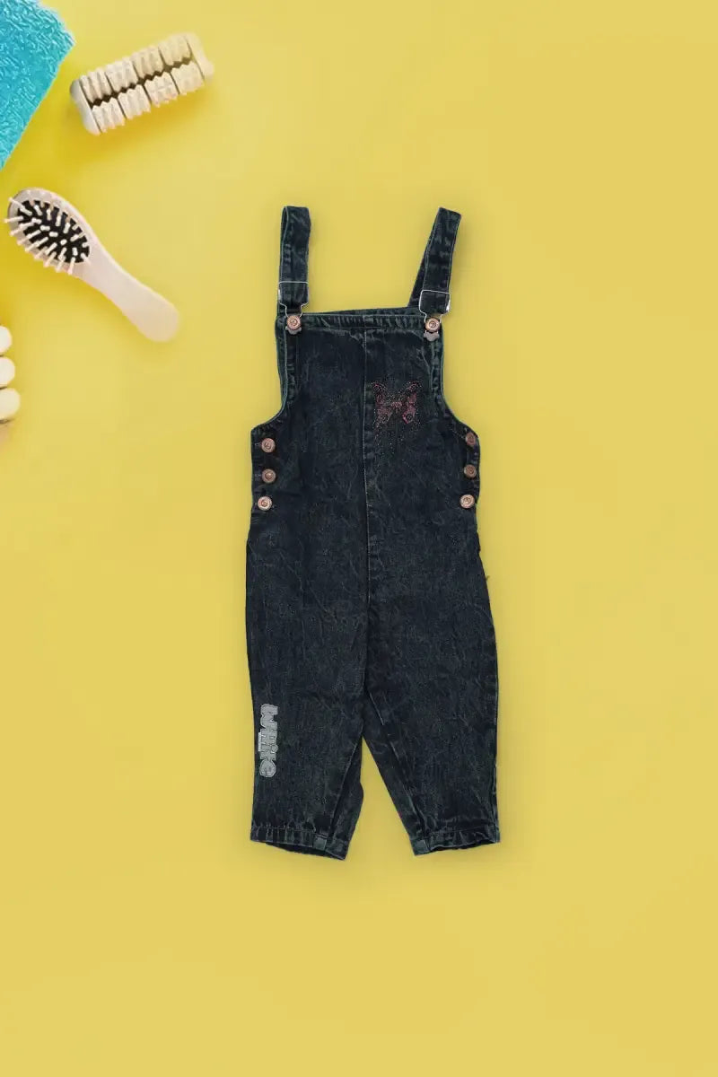 Corduroy T-Shirt with Dungaree for Just Born Girl (2-Piece Set) - Peach - View 8