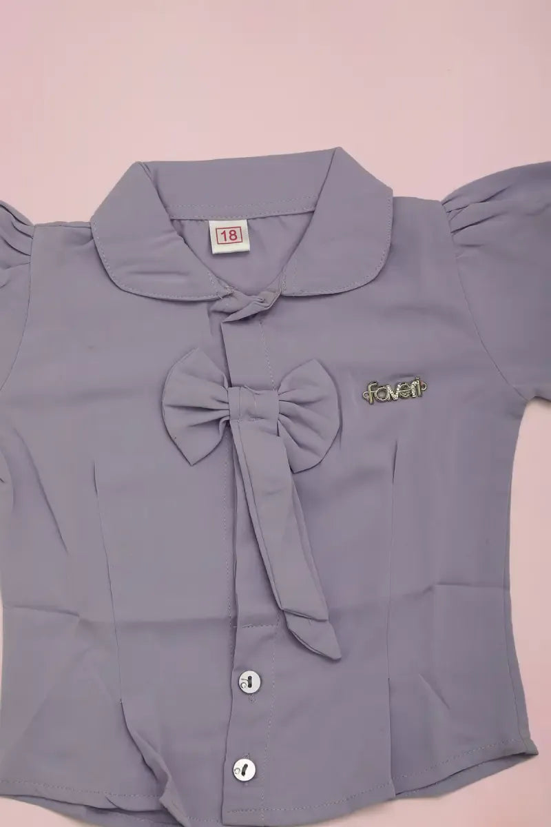 Baby Girl's Solid Top - Lavender - View 3
