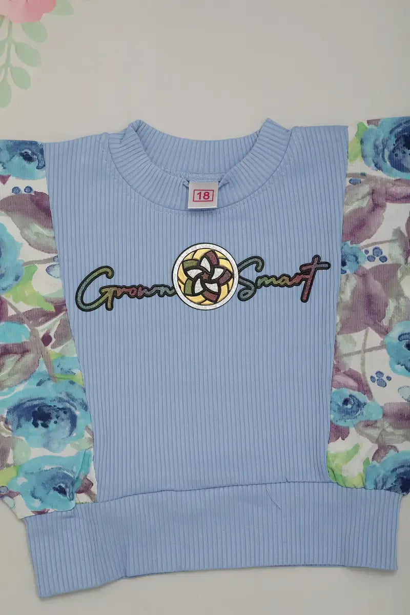 Baby Girl's Printed Top - Blue - View 6