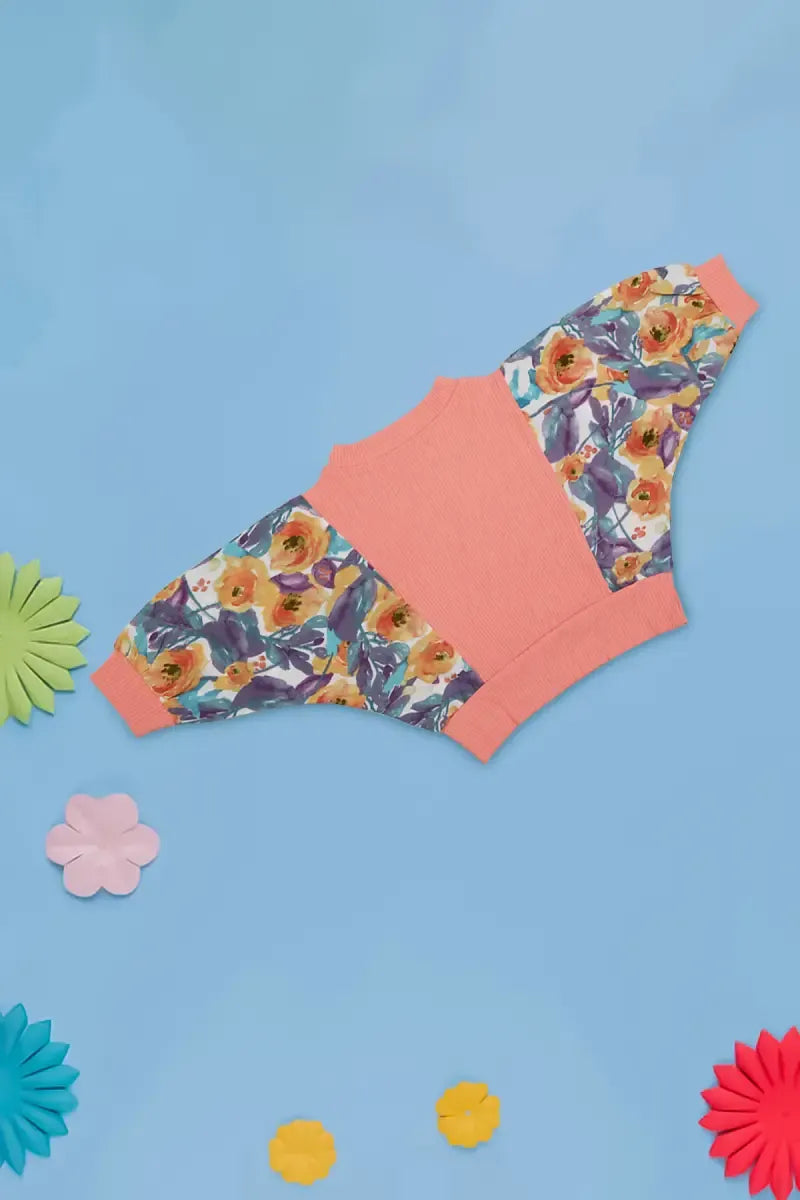 Baby Girl's Printed Top - Peach - View 12