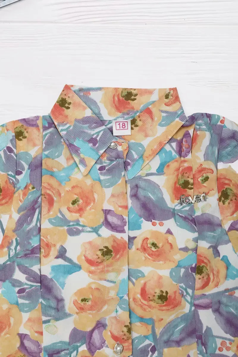 Printed Top for Baby Girl - Multicolor - View 3