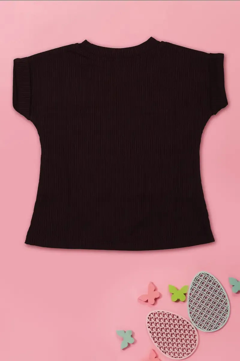 Baby Girl's Printed T-Shirt - Wine - View 6